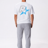 R Star Graphic Tee - White / Blue