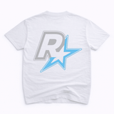 R Star Graphic Tee - White / Blue