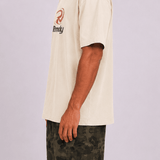 Burnout R Graphic Tee - Bone