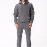 Steel Grey RMDY. Zip Hoodie & Jogger Tracksuit Set