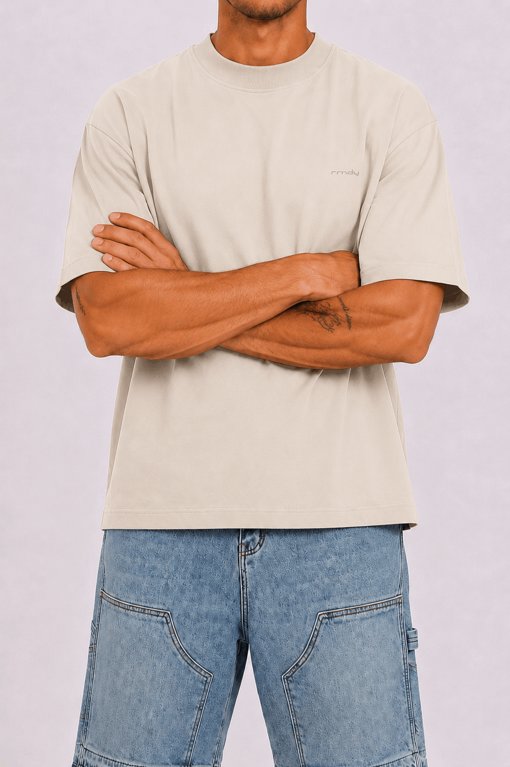 Heavyweight Core Relaxed Tee - Stone