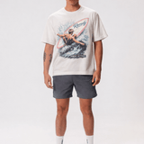 Surfs Up Graphic Tee - Vintage White