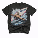 Surfs Up Graphic Tee - Vintage Coal