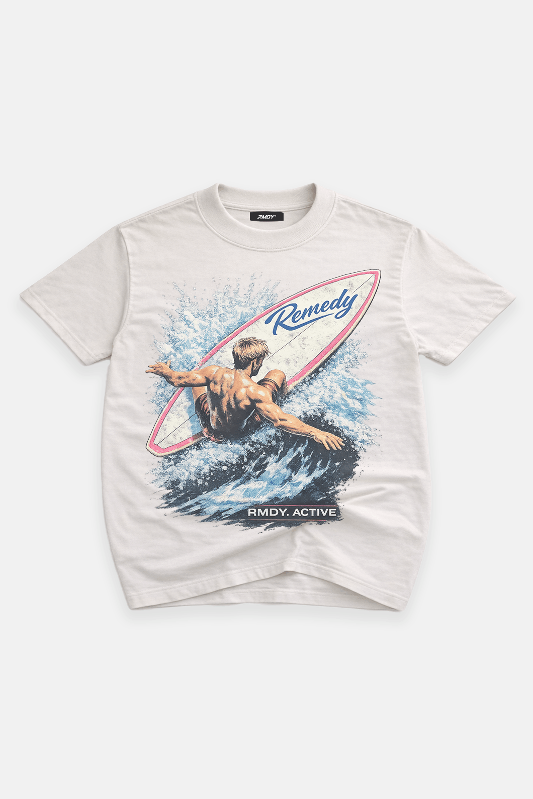 Surfs Up Graphic Tee - Vintage White
