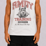 4 The Dogs Sleeveless Tank - White