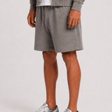 Washed Slate Zip Hoodie & Shorts Set