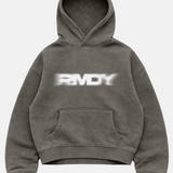 Washed Slate Blurred Hoodie