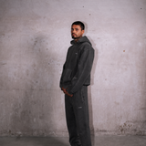 Washed Coal RMDY. Zip Hoodie & Jogger Tracksuit Set