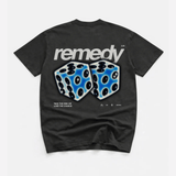 Roll The Dice RMDY. Graphic Tee - Washed Coal