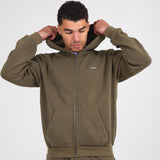 Washed Olive RMDY. Zip Hoodie