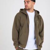 Washed Olive RMDY. Zip Hoodie