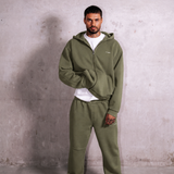Washed Olive RMDY. Zip Hoodie & Jogger Tracksuit Set