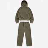 Washed Olive RMDY. Hoodie & Jogger Tracksuit Set