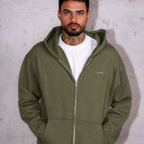 Washed Olive RMDY. Zip Hoodie & Jogger Tracksuit Set
