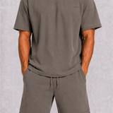 Washed Slate Tee & Shorts Set