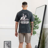 Cowboy Washed Grey Graphic Tee