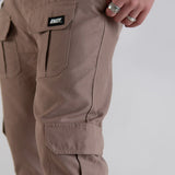 <transcy>Schwarze, taillierte V3 Cargohose</transcy>