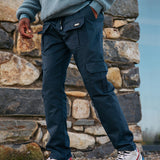Straight Leg Navy RMDY. Cargo Bottoms